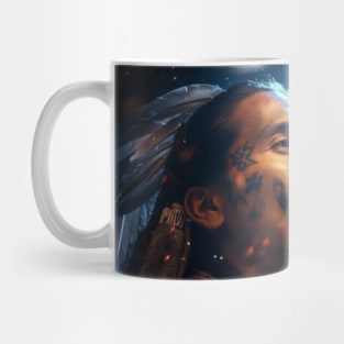 Native Indian Warrior Spirit Fantastic Cosmic Magical Mug